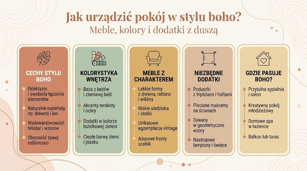 Jak urządzić pokój w stylu boho?