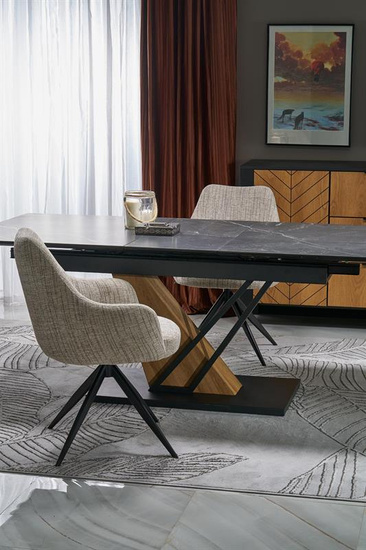 Krzesło z funkcją obracania K564 w beżowym kolorze