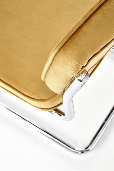 Krzesło K510 w kolorze musztardowym velvet