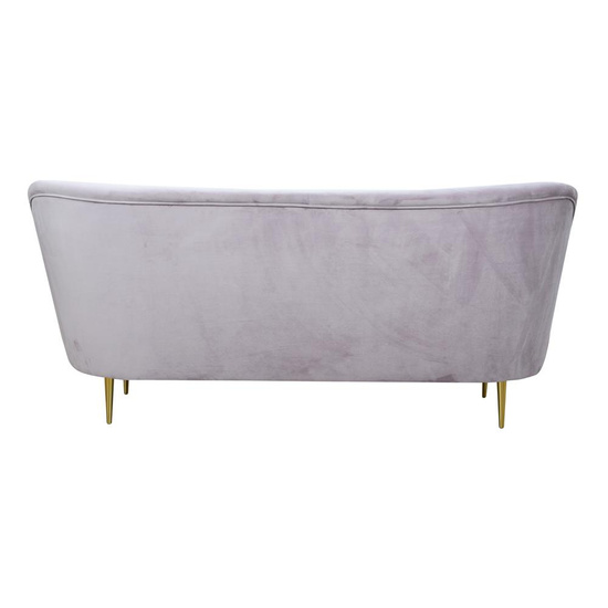 Nowoczesna sofa na złotych nóżkach trzyosobowa IKARO III ze złotymi nogami