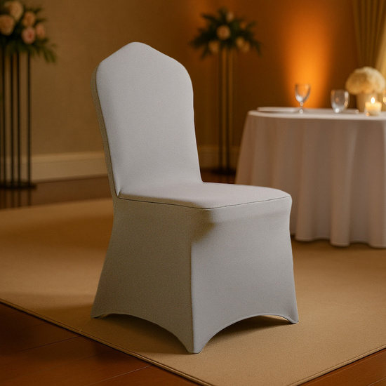 Pokrowiec 45 x 97 Na Krzesło Bankietowe Philip Szary