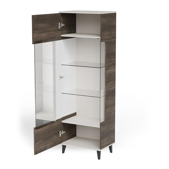 Witryna RANDOM 2 W-1 w kolorach kaszmir, orzech i czarny