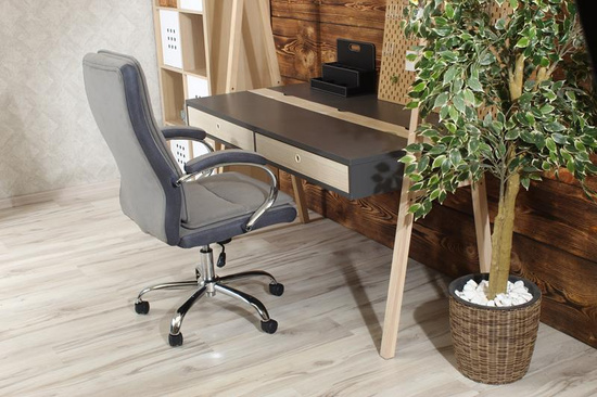 Fotel obrotowy do biura COMFI szary