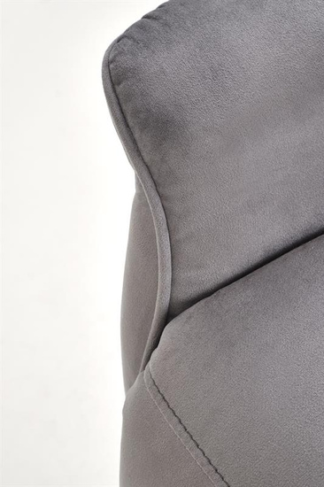 Fotel wypoczynkowy z funkcją elektrycznego rozkładania i gniazdem USB SEMIR 2 w popielatej tkaninie BLUVEL 14