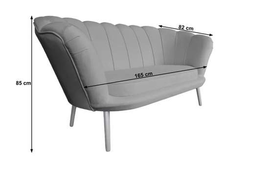 Nowoczesna sofa ARIEL w stylu glamour