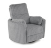 Elektryczny fotel wypoczynkowy PEGAS w kolorze popielatym z funkcją relaks