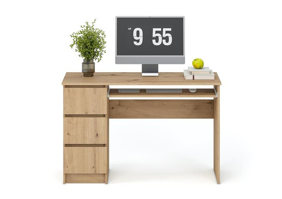 Biurko CINO w odcieniu dąb artisan z szufladami