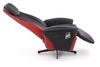 Fotel wypoczynkowy CAMARO w kolorze czarno-czerwonym