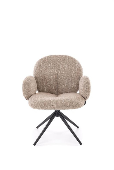 Krzesło z funkcją obracania K568 w kolorze ciemny beżowy