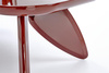 Stylowa ława SORAYA w kolorze bordowym z lakierowanym wykończeniem