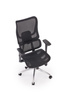 Fotel gabinetowy CASPER czarny ergonomiczny z regulacją i mechanizmem synchronicznym