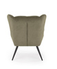 Fotel wypoczynkowy BYRON w kolorze oliwkowym 