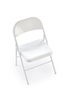 Krzesło składane K565 w kolorze białym 