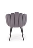Krzesło K410 w kolorze popielatym velvet