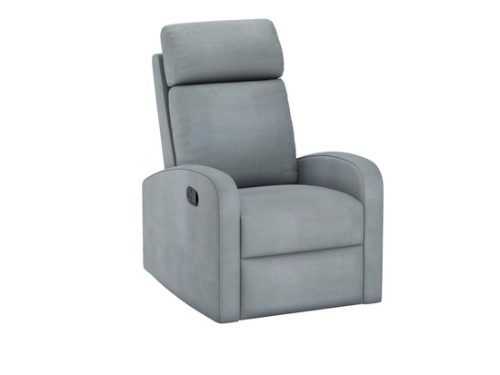 Fotel wypoczynkowy RELANO velvet szary