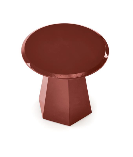 Nowoczesna ława LOCA w kolorze bordowym