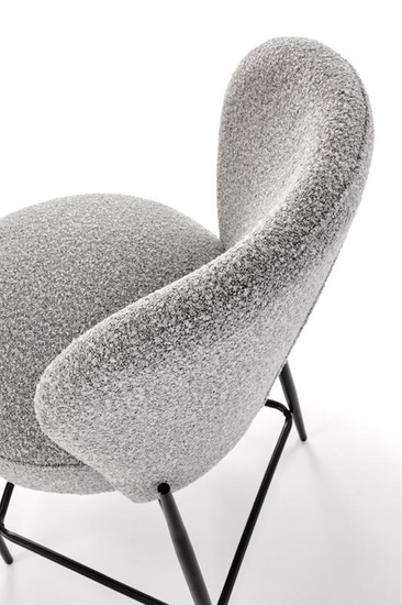 Stylowy hoker H126 w kolorze popielatym