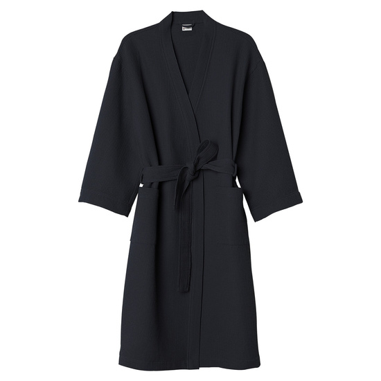 Szlafrok Gofer Bawełna Unisex Vizzy L 04 Czarny