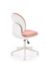 Fotel młodzieżowy ORION 2 w kolorze biały – jasny różowy