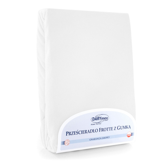 Prześcieradło Frotte z Gumką 001_D Biały 200x220