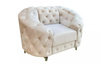 Nowoczesny fotel glamour LUCILLE