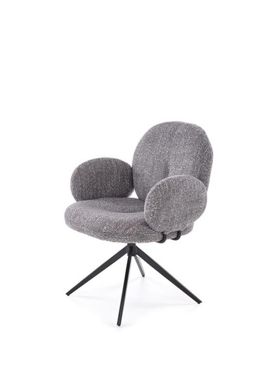 Krzesło z funkcją obracania K568 w popielatym kolorze