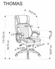 Komfortowy fotel  gabinetowy THOMAS czarny