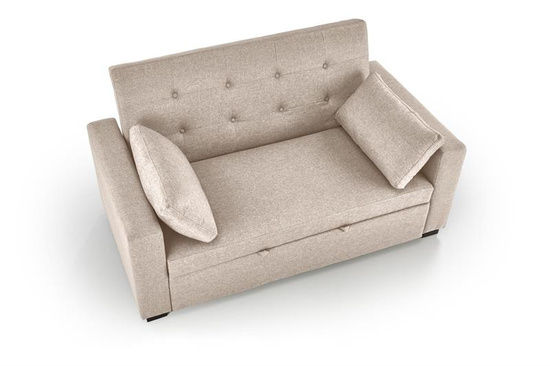 Sofa rozkładana PAULINIO beżowa tkanina
