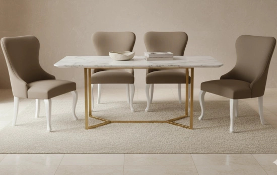 Gładkie krzesło tapicerowane GOLDI ludwik