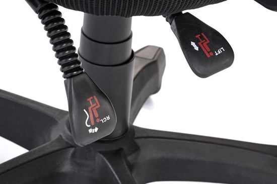 Ergonomiczny fotel gabinetowy RAMOS w kolorze czarnym z funkcją MULTIBLOCK