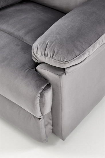 Elegancki fotel wypoczynkowy DRAGER w kolorze popielatym