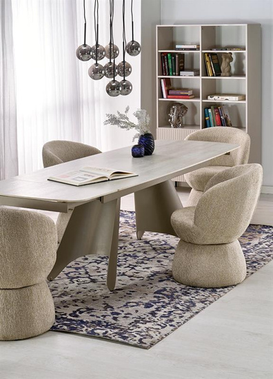 Krzesło z funkcją obrotu K581 w beżowym odcieniu