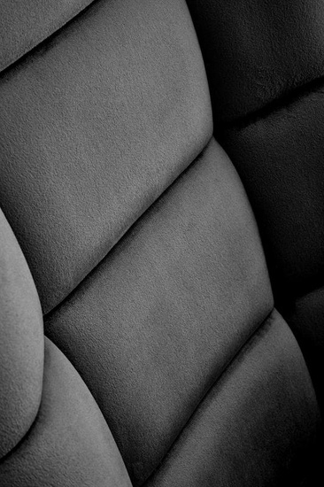 Fotel bujany BAZALTO w czarnym welurze