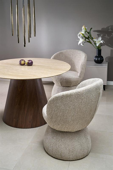 Krzesło z funkcją obrotu K581 w beżowym odcieniu