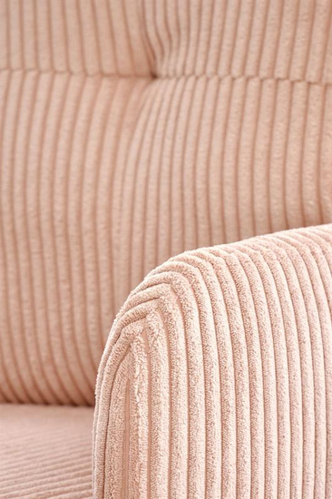 Nowoczesny fotel obrotowy DUMBO w kolorze jasny różowy