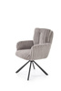 Krzesło z obrotowym siedziskiem K572 w popielatym kolorze
