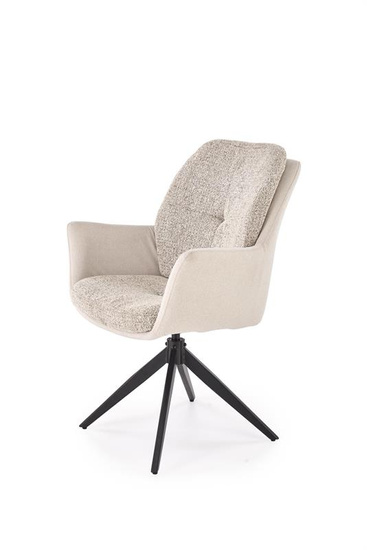 Krzesło z funkcją obracania K591 jasny szary