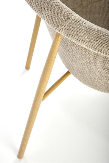 Krzesło K489 w kolorze beżowym 