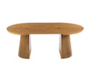 Nowoczesny okrągły stół rozkładany 120 cm w kolorze dębu z dekoracyjną podstawą    