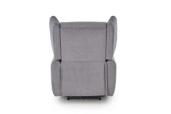 Rozkładany fotel wypoczynkowy GELATO w kolorze popielatym