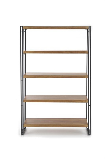 Regał BOLIVAR REG2 w kolorze dąb złoty / czarny