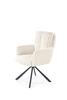 Krzesło z obrotowym siedziskiem K572 w kremowym kolorze