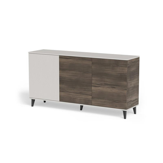 Komoda RANDOM 2 KM-1 w kolorach kaszmir, orzech i czarny