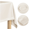 Plamoodporny klasyczny obrus ELEGANT jasny beż 120x120