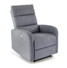 Fotel wypoczynkowy CARINIO popielaty elektryczny z funkcją masażu