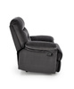 Fotel wypoczynkowy DRAGER w eleganckim czarnym kolorze