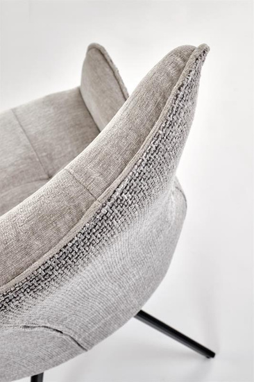 Krzesło z obrotowym siedziskiem K573 w popielatym kolorze