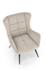 Fotel wypoczynkowy BYRON w kolorze beżowym 