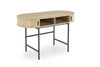 Owalne biurko B51 w kolorze naturalnego drewna