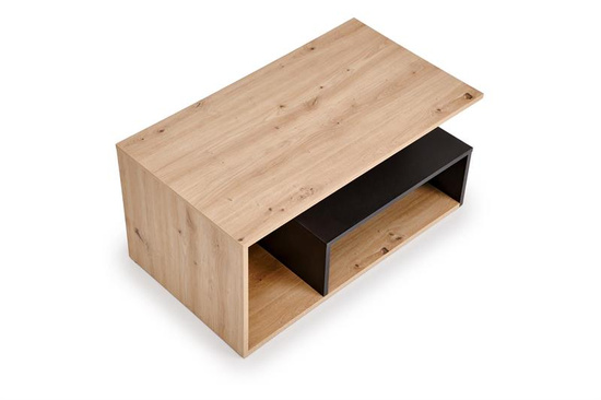 Nowoczesny stolik kawowy IVA w kolorze dąb artisan / czarny